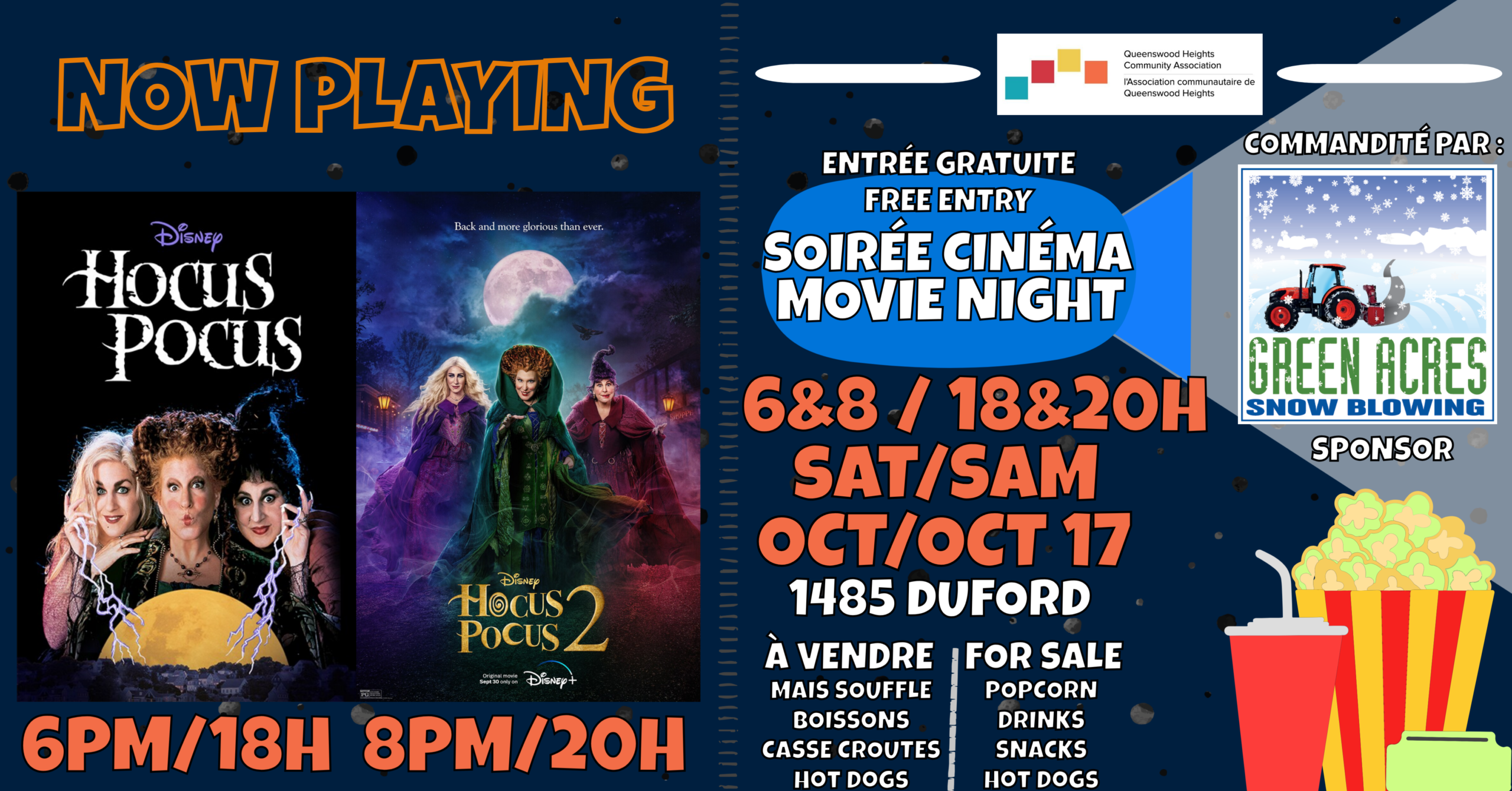 Movie Night - Double Bill - Hocus Pocus and Hocus Pocus 2